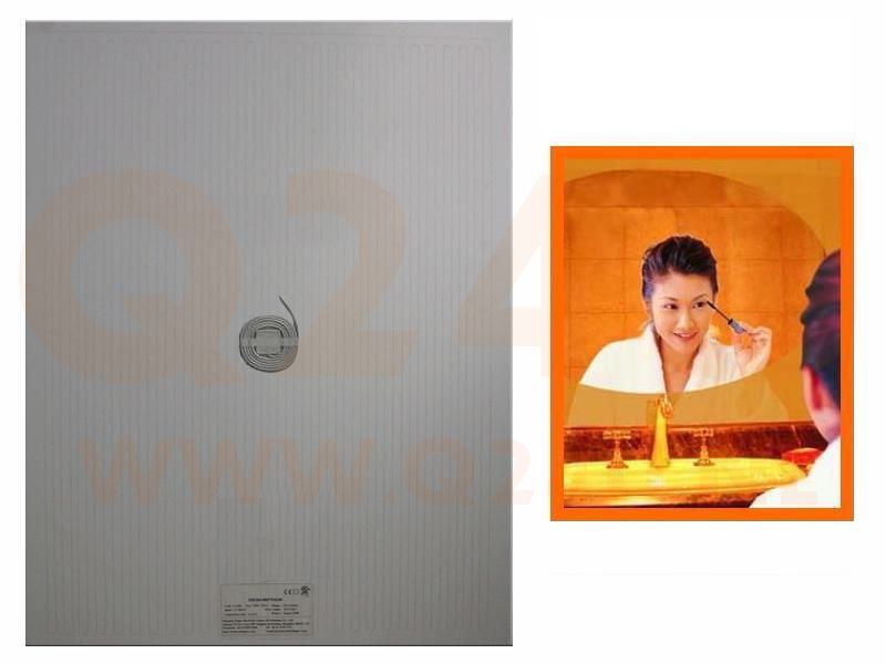 Riscaldamento per specchio da bagno Rettangolo 400 × 500 mm, 40 x 50 cm - 230 volt