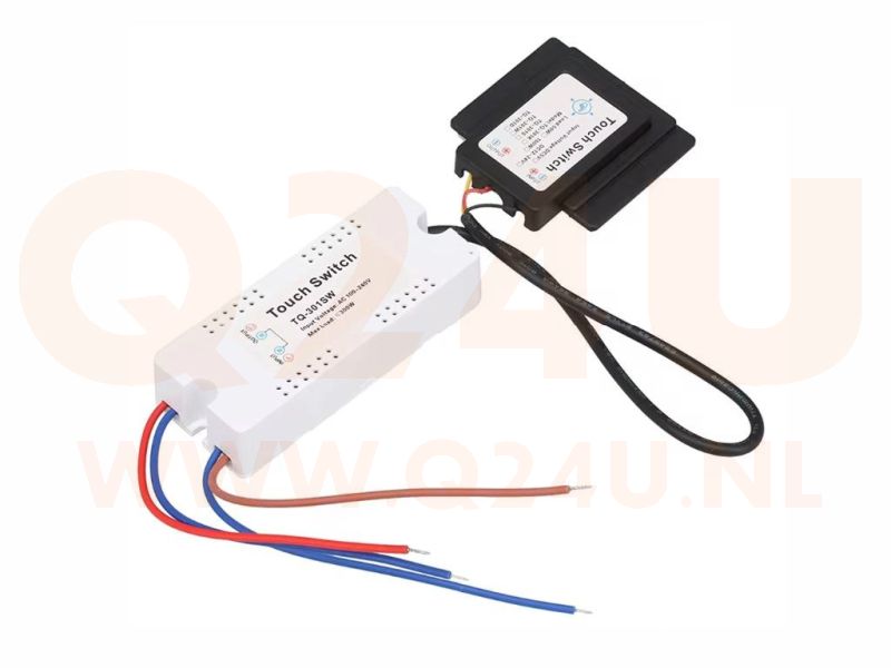 Interruttore touch 230V – Max. 300W | Zhongshan XD-621-TQ-301SW per riscaldamento e illuminazione dello specchio