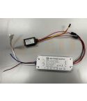 Driver LED 12V 3A 36W con interruttore touch e uscita 230V per riscaldamento dello specchio – Modello GWV-3612+GWP