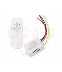 Telecomando wireless per riscaldamento e illuminazione LED dello specchio – 2 canali | Max. 200W per uscita