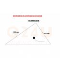 Riscaldamento per specchio triangolo 1193 x 923 mm - 230 Volt