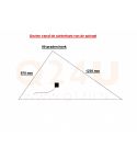 Riscaldamento per specchio triangolo 970 x 1220 mm - 230 Volt