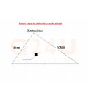 Riscaldamento per specchio triangolo 748 x 974 mm - 230 Volt