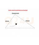 Riscaldamento per specchio triangolo 923 x 1193 mm - 230 Volt