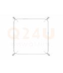 Riscaldamento per specchio quadrato 940 x 940 mm - 230 Volt - angolo arrotondato 100mm - 230 Volt