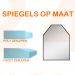 Spiegel op maat 4 mm met schuine kant (Facet geslepen)
