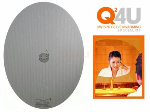 Riscaldamento per specchio ovale su misura - 24 Volt