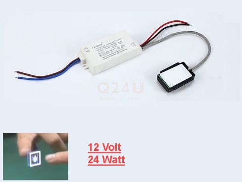 Corbett KBT-12V24A Driver LED 12V 24W con interruttore touch – Alimentatore dimmerabile per illuminazione LED da specchio