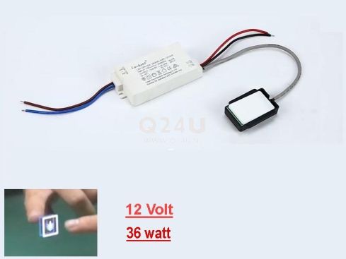 Corbett KBT-12V36A Driver LED 12V 36W con interruttore touch – Alimentatore dimmerabile per illuminazione LED da specchio
