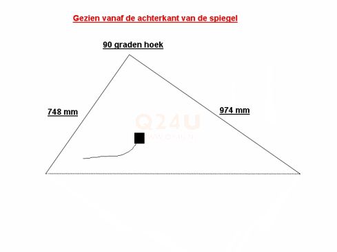 Riscaldamento per specchio triangolo 748 x 974 mm - 230 Volt